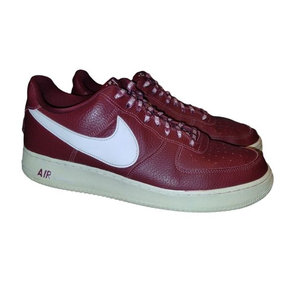Nike Other - Nike Air Force Ones Maroon Red Sneakers Men's Sz 12